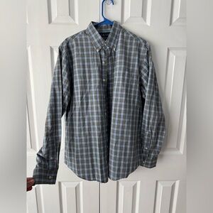 Polo Ralph Lauren Blue, White, Red & Green Cotton Button Down L Custom Fit